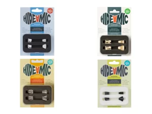 HIDE A MIC Set of 4 holders in packaging