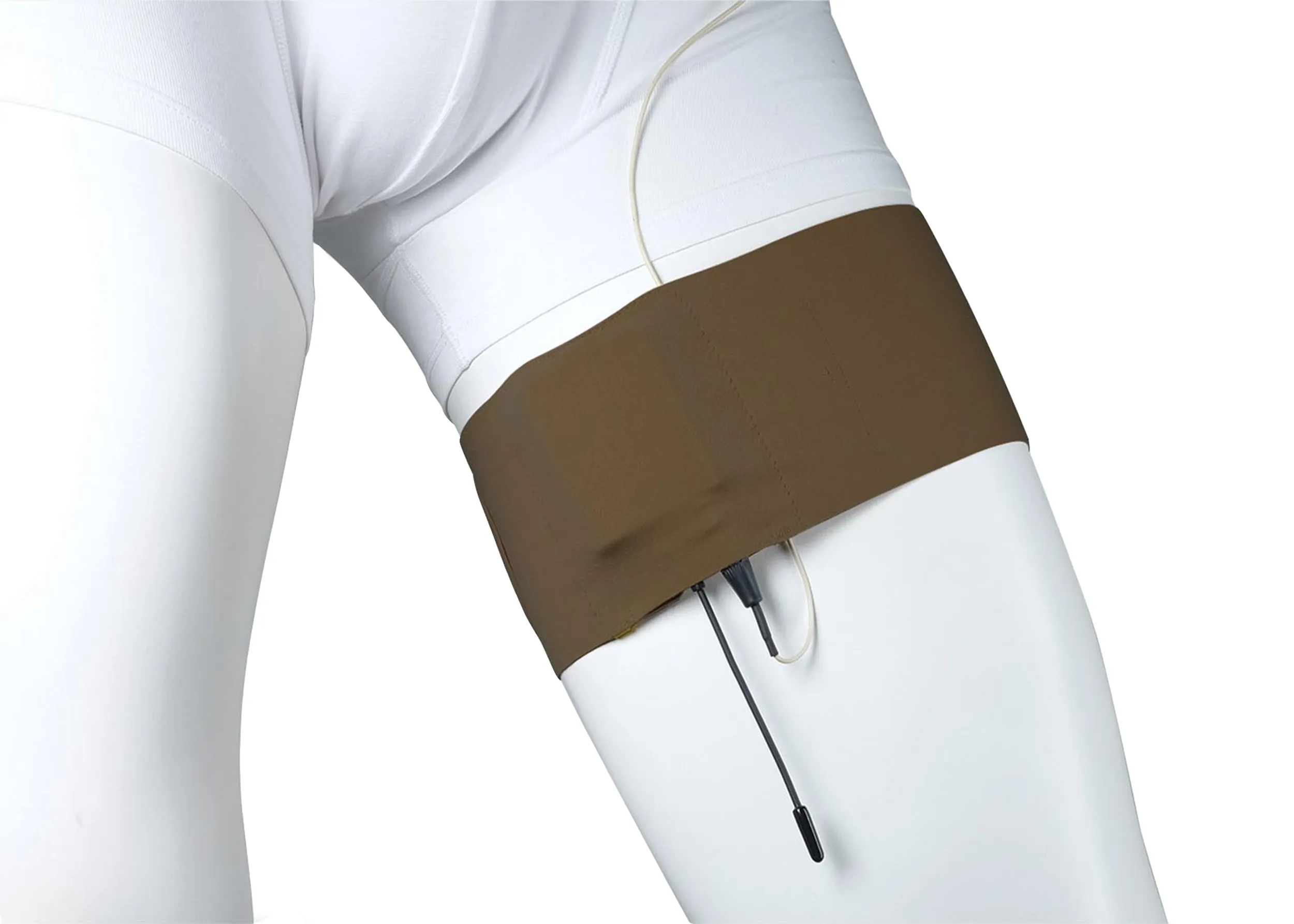 URSA STRAPS THIGH STRAP BROWN ON LEG