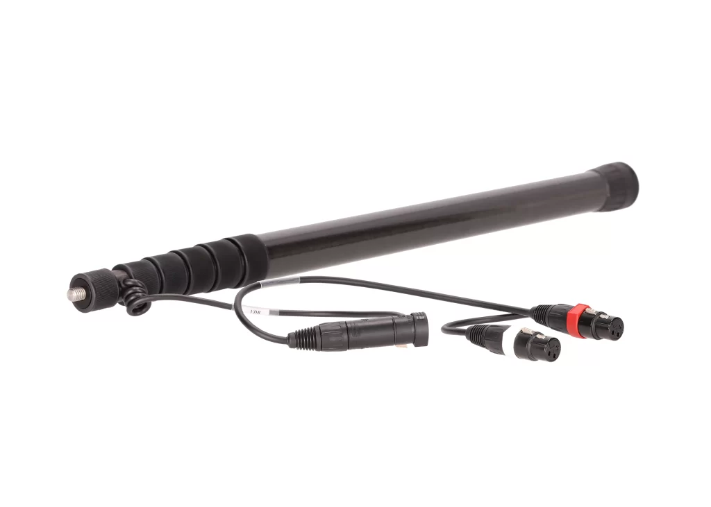 VDB BOOMPOLES BOOM-MIC cable mounted on VDB boompole