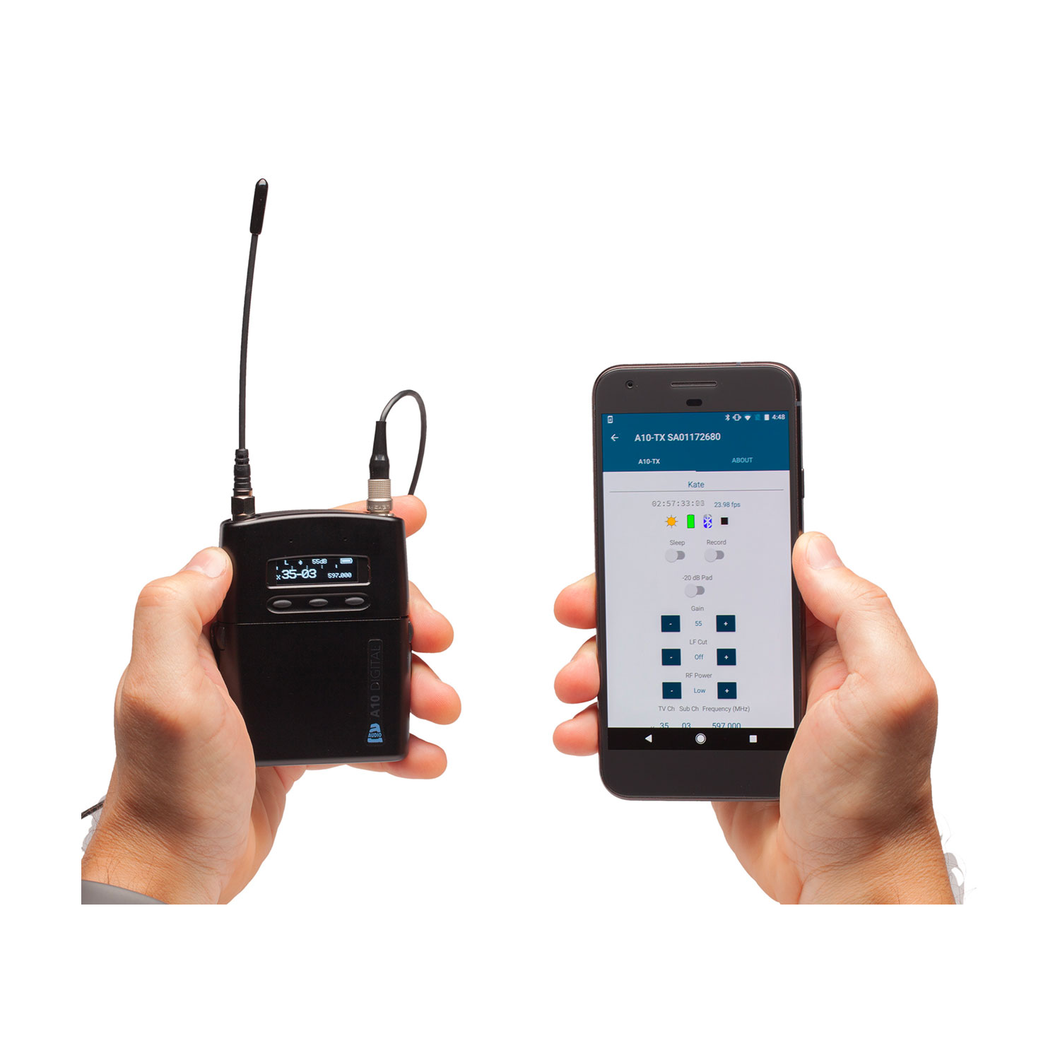 a10-tx audio limited sound devices app