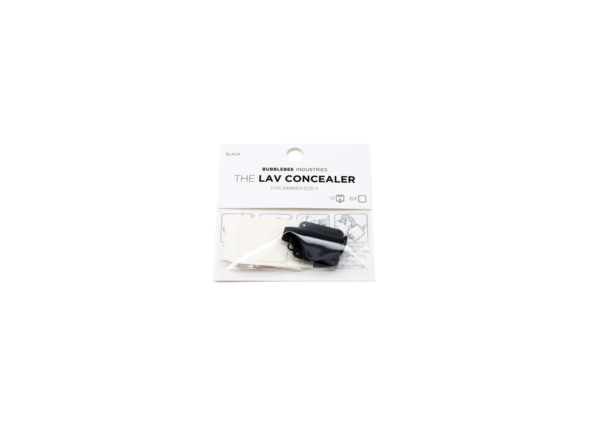 bubblebee industries lav concealer black Lavalier COS 11 in packaging