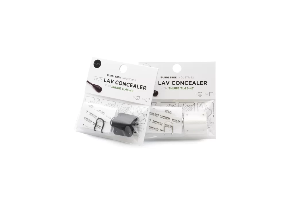 bubblebee industries lav concealer Lavalier SHURE TL-45-47 in packaging