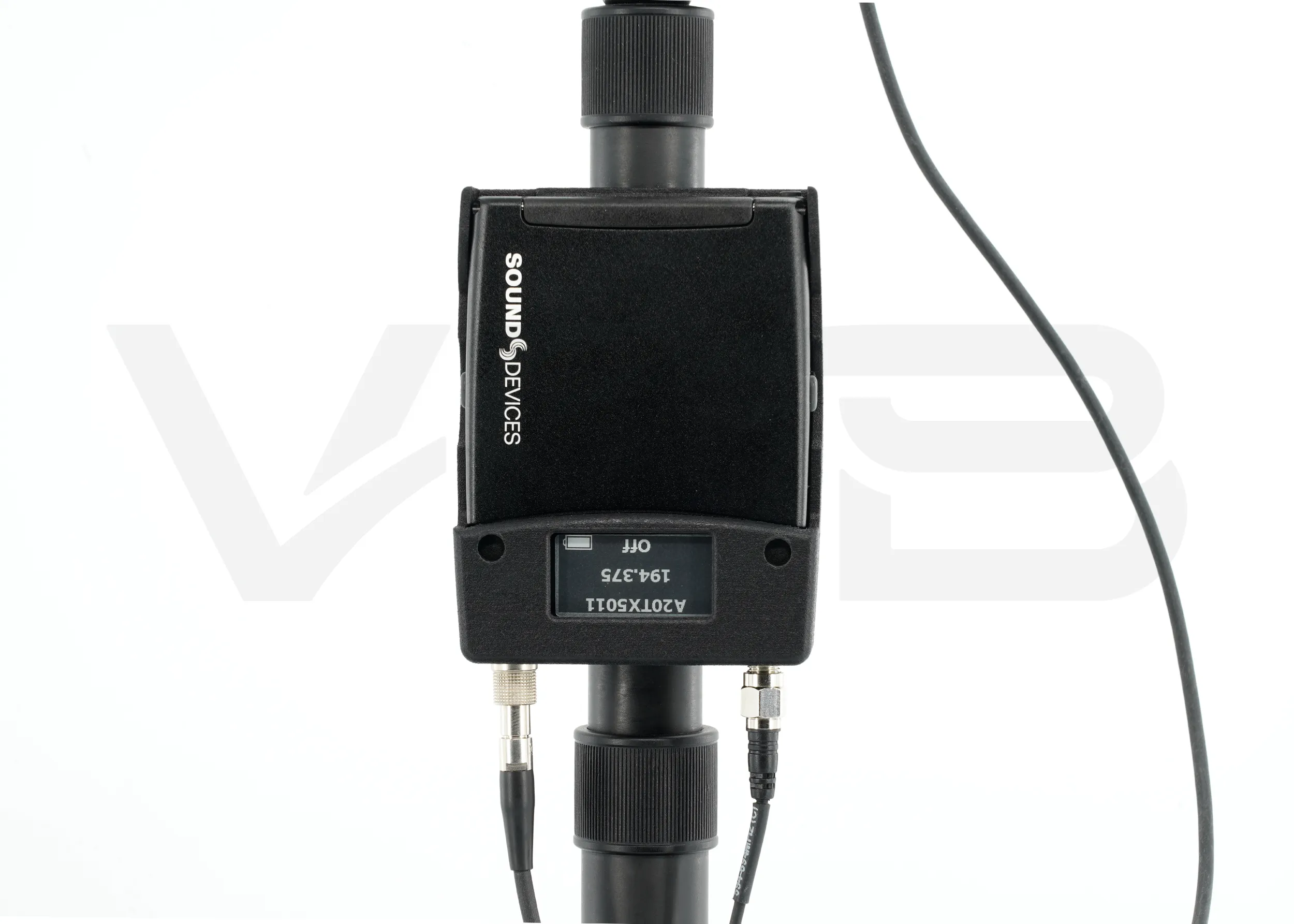 VDB A20 BOOM mounted on VDB boompole front closeup